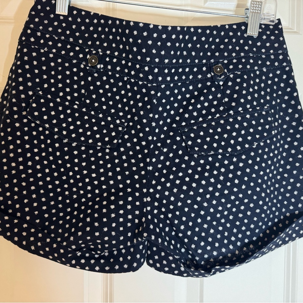 Anthropologie Daughters of the Liberation Black Linen‎ Blend Shorts Size 4 - Picture 6 of 10